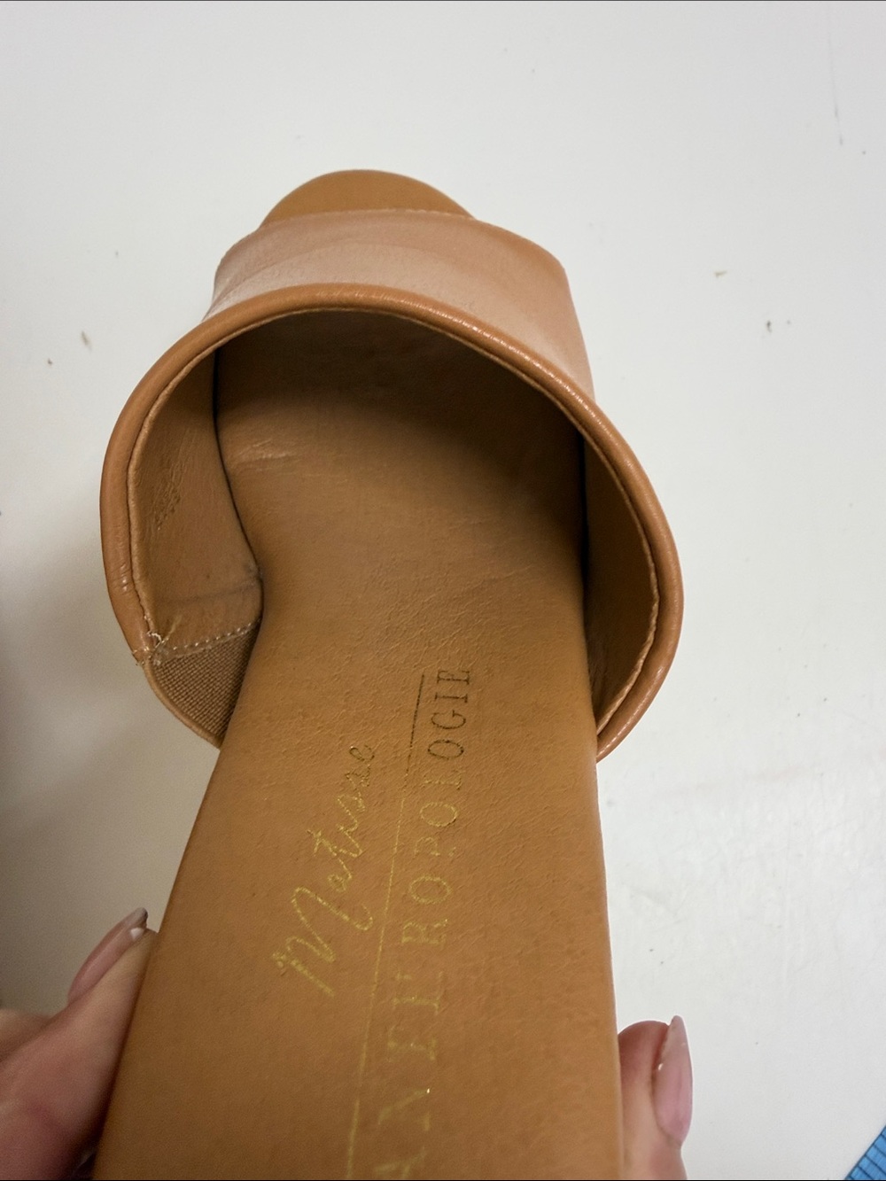 Matisse Anthropologie Women’s Tan Platform Slide Sandals - Picture 9 of 10